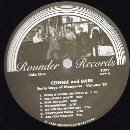 Connie & Babe - The Early Days Of Bluegrass - Volume 10 (VG+) (Vinyl LP)