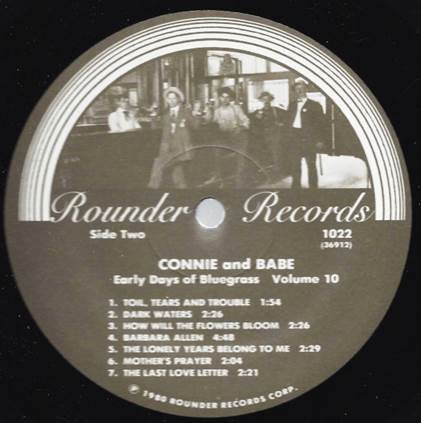 Connie & Babe - The Early Days Of Bluegrass - Volume 10 (VG+) (Vinyl LP)