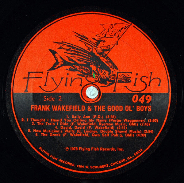 Wakefield, Frank And The Good 'Ol Boys - Frank Wakefield & The Good Ol' Boys (VG+) (Vinyl LP)
