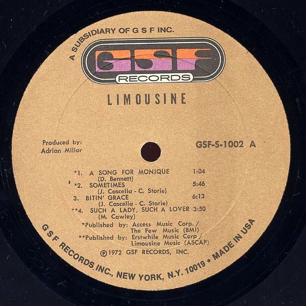 Limousine - Limousine (VG) (Vinyl LP)