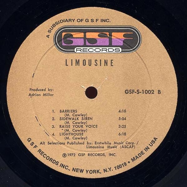 Limousine - Limousine (VG) (Vinyl LP)