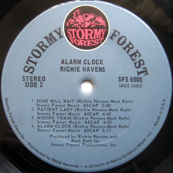 Havens, Richie - Alarm Clock (VG+) (Vinyl LP)