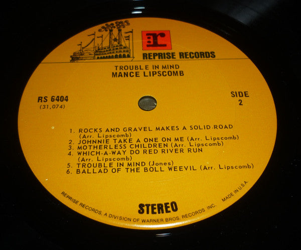Lipscomb, Mance - Trouble In Mind (VG+) (Vinyl LP)