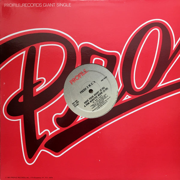 Fresh 3 MC's - Have Your Heart (VG+) (Vinyl LP)