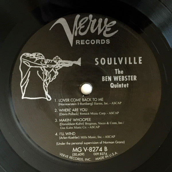 Webster, Ben Quintet - Soulville (Vinyl, NM or M-) (Vinyl LP)