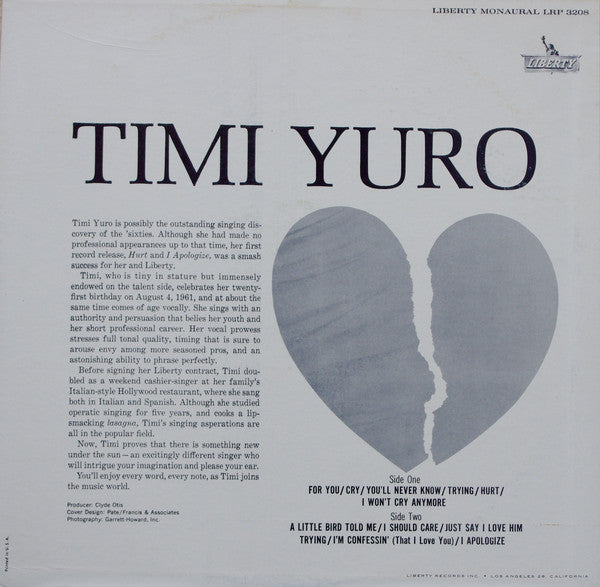 Yuro, Timi - Hurt!!!!!!! (VG) (Vinyl LP)