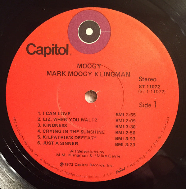 Klingman, Mark - Moogy (VG+) (Vinyl LP)