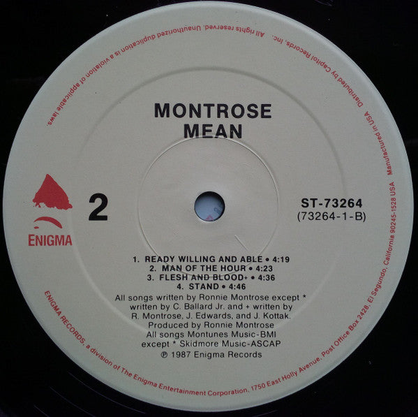 Montrose - Mean (VG+) (Vinyl LP)