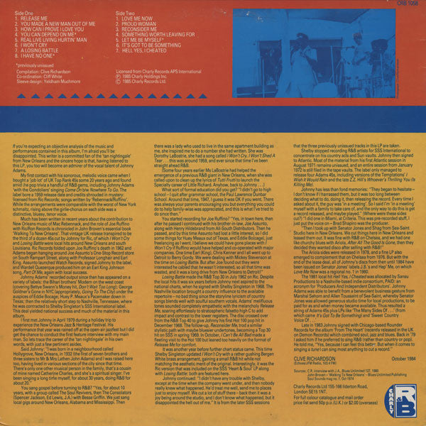Adams, Johnny - The Tan Nightingale (Vinyl, VG+) (Vinyl LP)