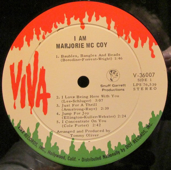 McCoy, Marjorie - I Am Marjorie McCoy (NM or M-) (Vinyl LP)