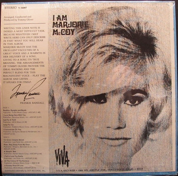 McCoy, Marjorie - I Am Marjorie McCoy (NM or M-) (Vinyl LP)