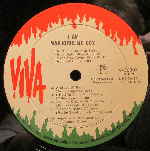 McCoy, Marjorie - I Am Marjorie McCoy (NM or M-) (Vinyl LP)