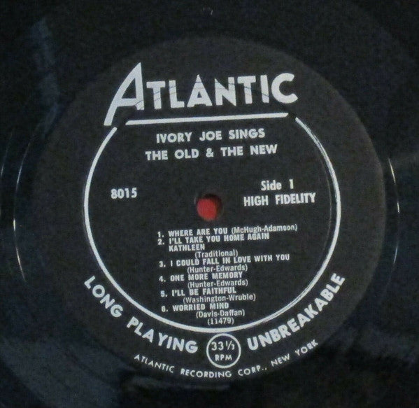 Hunter, Ivory Joe - Ivory Joe Sings The Old And The New (VG) (Vinyl LP)