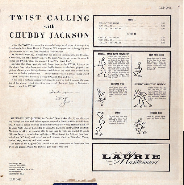 Chubby Jackson - Twist Calling With Chubby Jackson (VG) (Vinyl LP)
