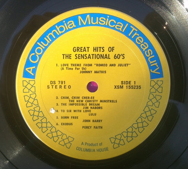 Various - Greatest Love Songs of The Sensational 60's (VG) (Vinyl LP)