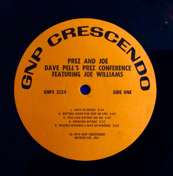 Pell's, Dave Prez Conference featuring Joe Williams - Prez & Joe - In Celebration Of Lester Young (Vinyl, VG+) (Vinyl LP)