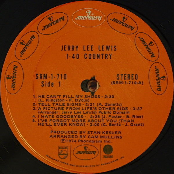 Lewis, Jerry Lee - I-40 Country (Vinyl, VG) (Vinyl LP)