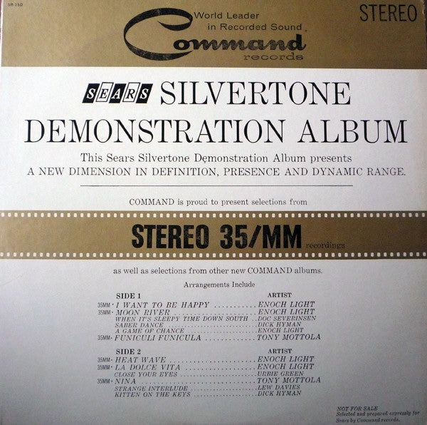 Various - Sears Silvertone Demonstration Album (Vinyl, VG) (Vinyl LP)