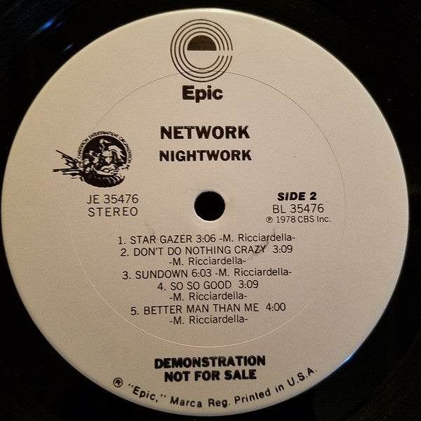 Network  - Nightwork (VG+) (Vinyl LP)
