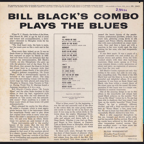 Black's, Bill Combo - Bill Black's Combo Plays The Blues (NM or M-) (Vinyl LP)