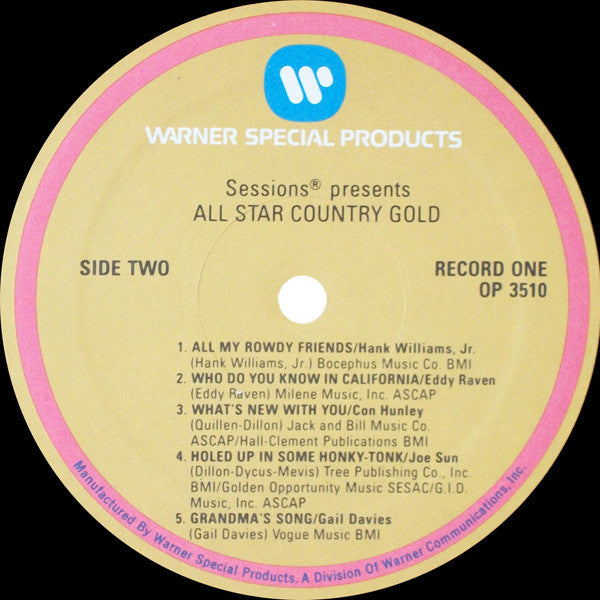 Various - All Star Country Gold (VG+) (Vinyl LP)