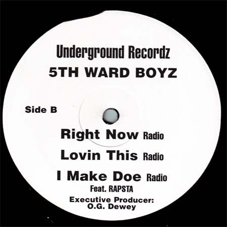 5th Ward Boyz - Recognize The Mob (NM or M-) (Vinyl LP)