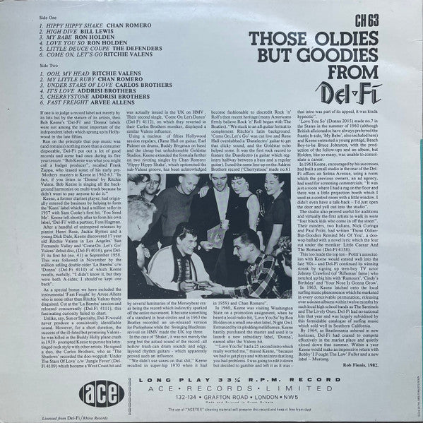 Various - Those Oldies But Goodies From Del-Fi (VG+) (Vinyl LP)