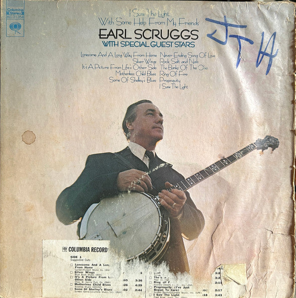 Scruggs, Earl - I Saw The Light With Some Help From My Friends (Vinyl, VG+) (Vinyl LP)