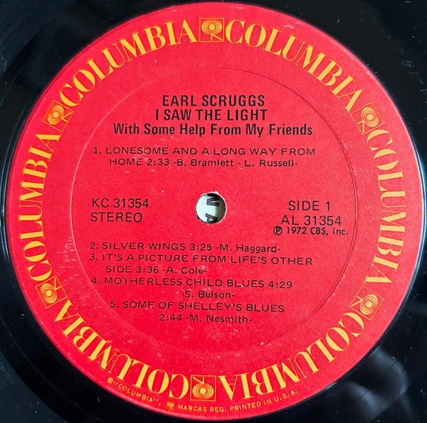 Scruggs, Earl - I Saw The Light With Some Help From My Friends (Vinyl, VG+) (Vinyl LP)