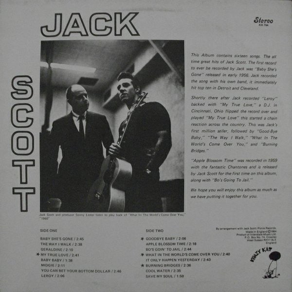 Scott, Jack - Jack Scott (VG+) (Vinyl LP)