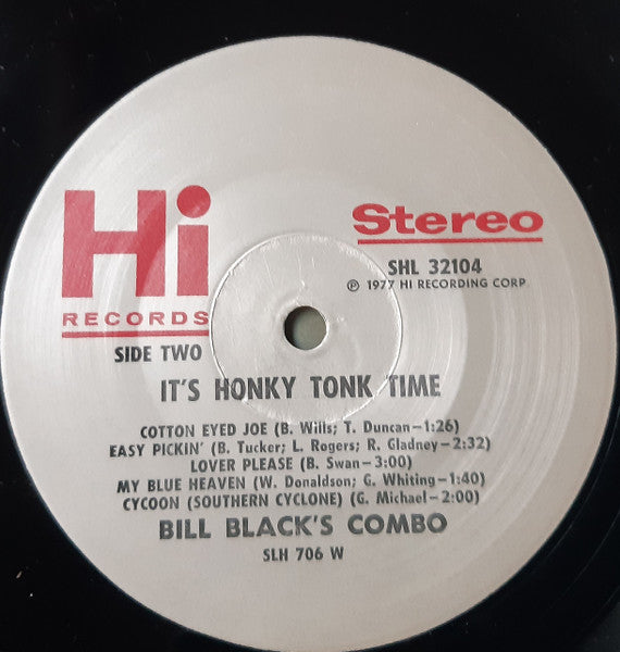 Black's, Bill Combo - It's Honky Tonk Time (Vinyl, VG+) (Vinyl LP)