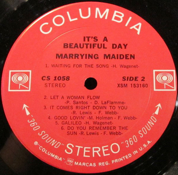 It's A Beautiful Day - Marrying Maiden (VG+) (Vinyl LP)