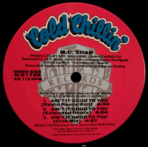 M.C. Shan - Ain't It Good To You (NM or M-) (Vinyl LP)
