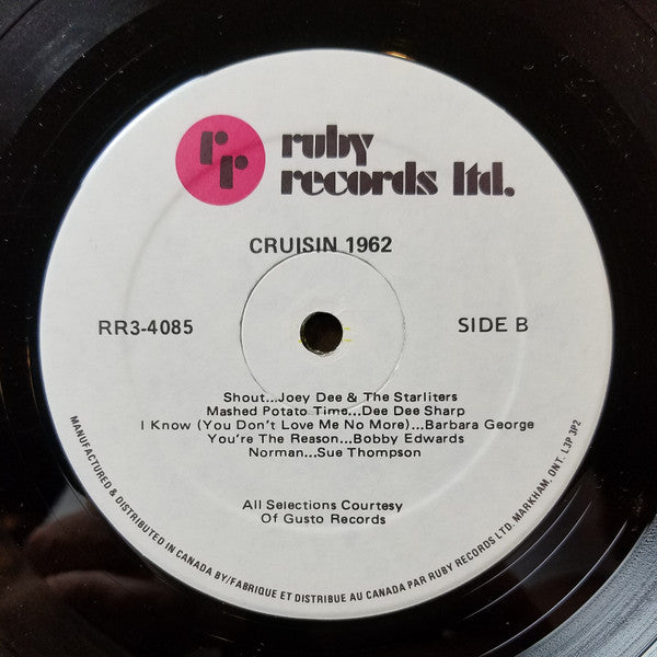 Various - Cruisin' 1962 (Vinyl, VG+) (Vinyl LP)