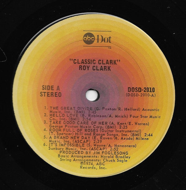 Clark, Roy - Classic Clark (VG+) (Vinyl LP)