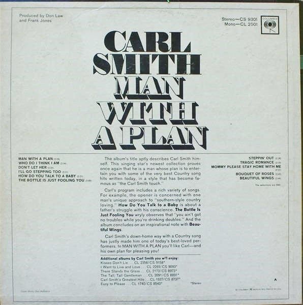Smith, Carl - Man With A Plan (G+) (Vinyl LP)