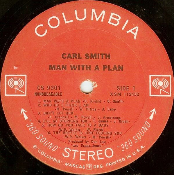Smith, Carl - Man With A Plan (G+) (Vinyl LP)