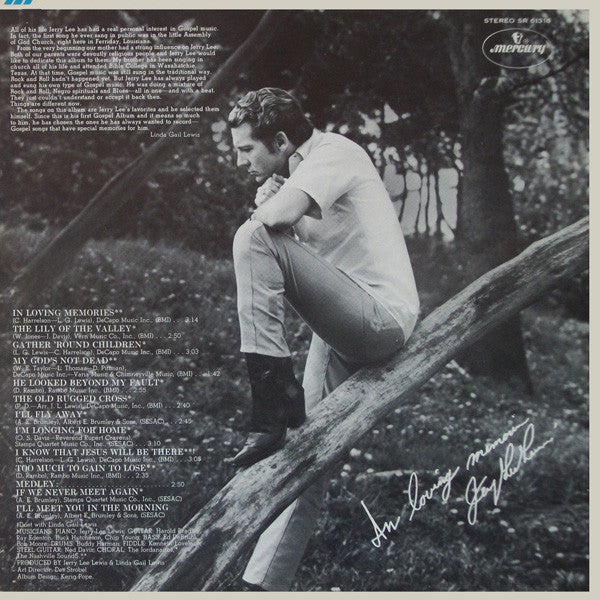 Lewis, Jerry Lee - In Loving Memories (The Jerry Lee Lewis Gospel Album) (VG+) (Vinyl LP)