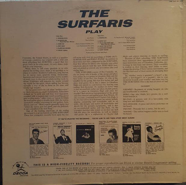 Surfaris - Play (VG) (Vinyl LP)