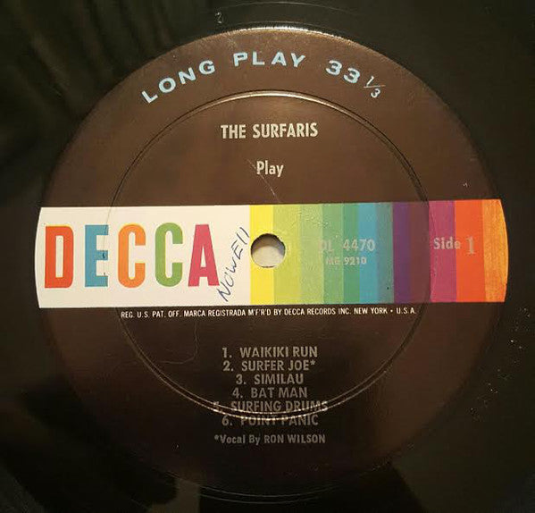 Surfaris - Play (VG) (Vinyl LP)