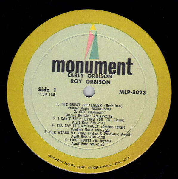Orbison, Roy - Early Orbison (Vinyl, VG+) (Vinyl LP)