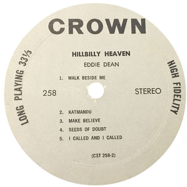 Dean, Eddie - Hillbilly Heaven (VG) (Vinyl LP)