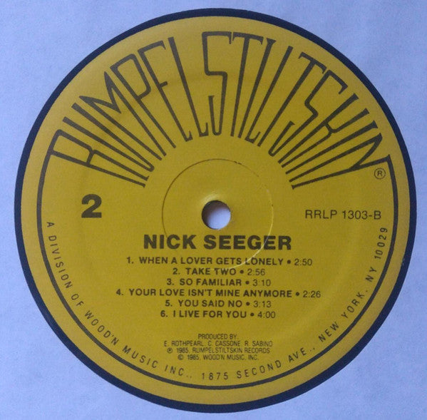 Seeger, Nick - Nick Seeger (Vinyl, M) (Vinyl LP)