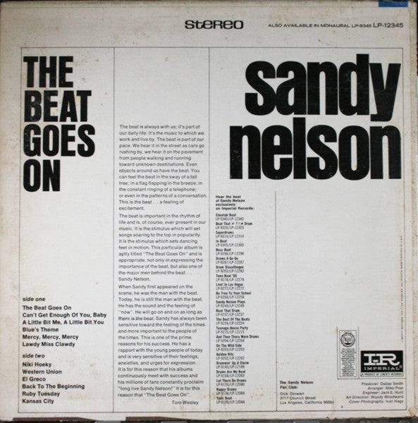 Nelson, Sandy - The Beat Goes On (VG+) (Vinyl LP)