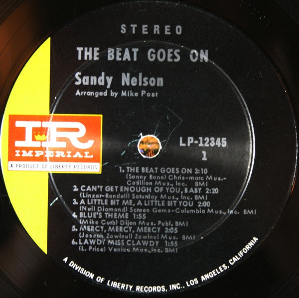 Nelson, Sandy - The Beat Goes On (VG+) (Vinyl LP)