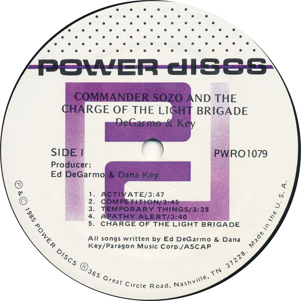 DeGarmo & Key - Commander Sozo And The Charge Of The Light Brigade (VG+) (Vinyl LP)