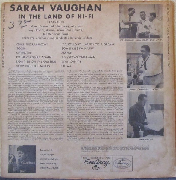 Vaughan, Sarah - In The Land Of Hi-Fi (Vinyl, VG) (Vinyl LP)