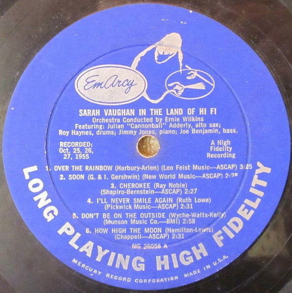 Vaughan, Sarah - In The Land Of Hi-Fi (Vinyl, VG) (Vinyl LP)