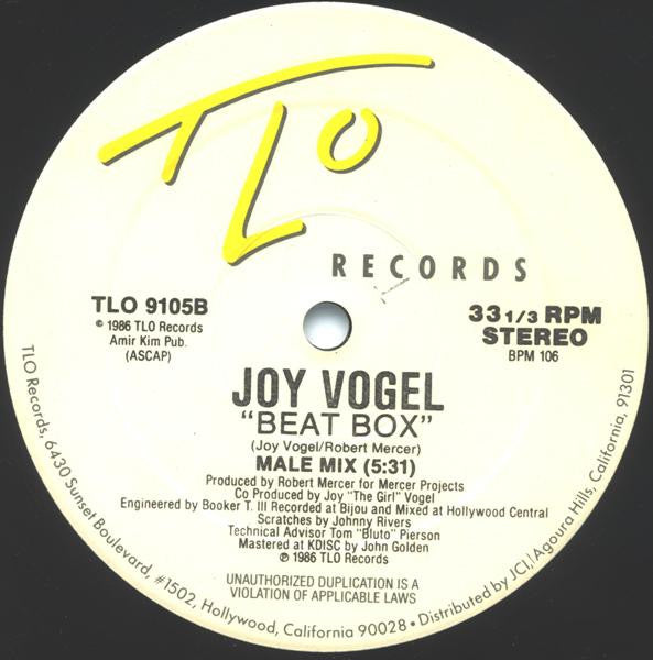 Joy Vogel - Beat Box (VG) (Vinyl LP)