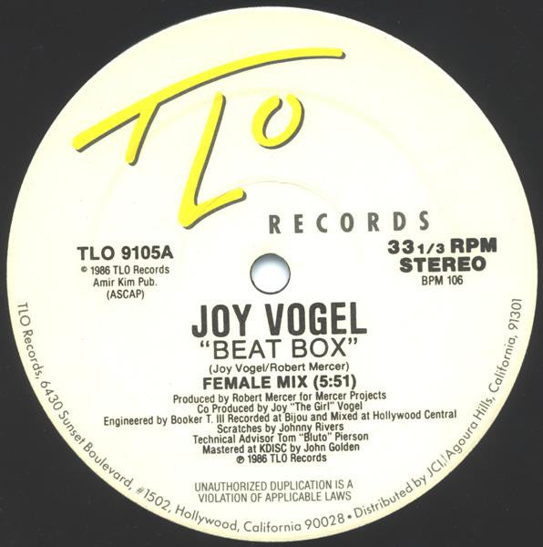 Joy Vogel - Beat Box (VG) (Vinyl LP)